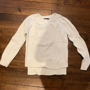 Able White crew neck Sweater